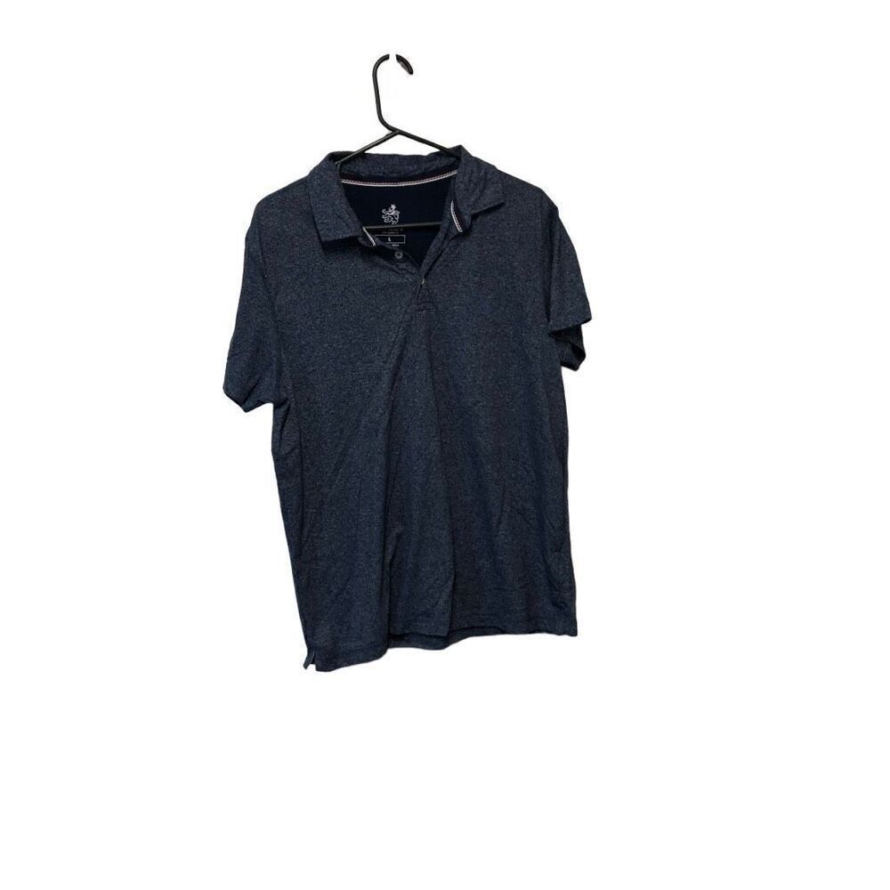 Rugby University Heather Navy Polo Size Large (L)